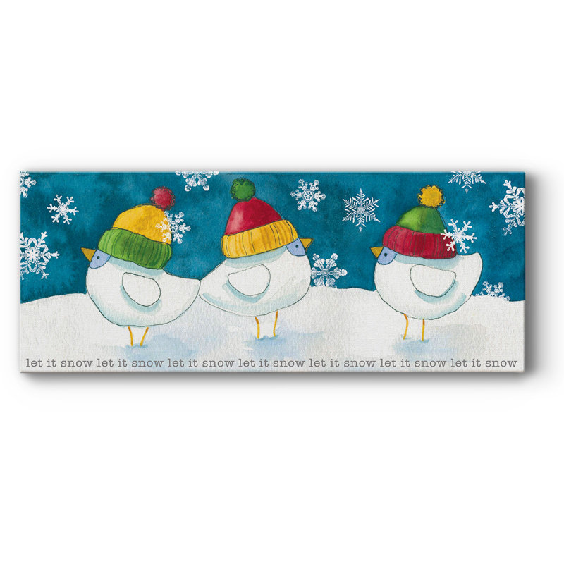 " Merry Snowmen ", 8" H x 20" W x 1.5" D