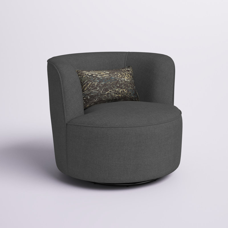 Fauteuil demi-tonneau en polyester 36,6 po Dreketi