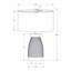 Lampe de table - H 27 po, en céramique, abat-jour beige-1632682778-1632682779