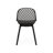 Weather- Outdoor Seating - Lily Chair In Black Polypropylene With Stable Support, 20.3 In. Package Height Chair Material And Elegant Design, 9.6 Lb Weight, 33.2-120996062