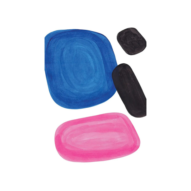 Magenta Blue by EnShape - Wrapped Canvas Painting, 20.32 cm H x 30.48 cm W