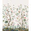 Floral Grass Cloth Wallpaper