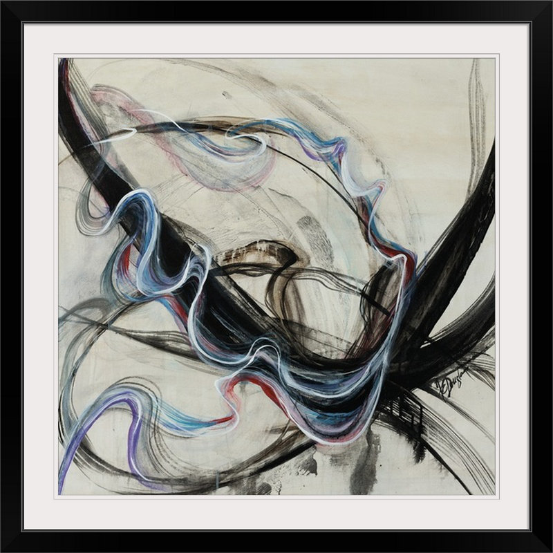 « unfurled ii » par joshua schicker,, reproduction d’art, 16" H x 16" L x 1.5" D, Toile