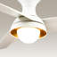Ventilateur de plafond standard à DEL à 3 pales de 54 po avec télécommande et ensemble d'éclairage inclus Rubio-1614503856