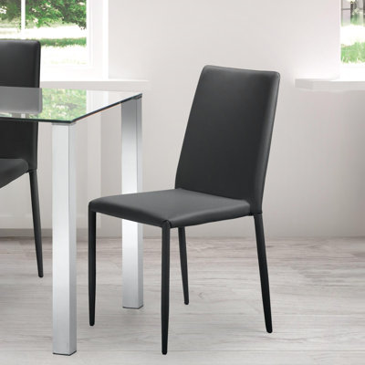 Mena 48cm H Upholstered Metal Side Chair