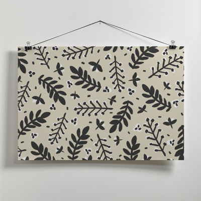 Branches on Background Square