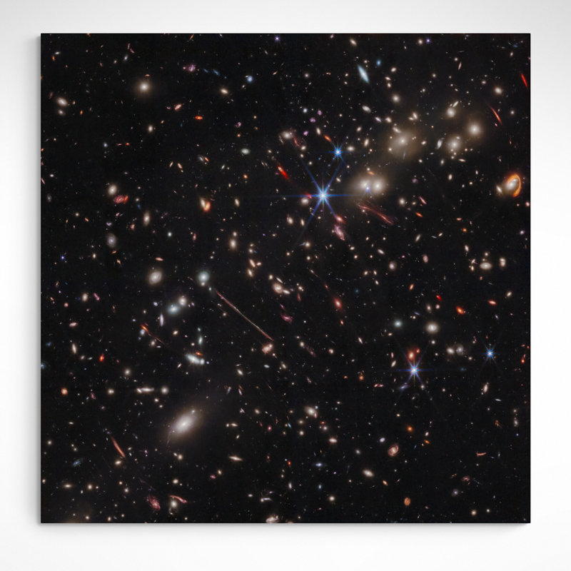 NASA - James Webb Telescope - El Gordo - Print on Canvas, 41cm H x 41cm W x 4cm D