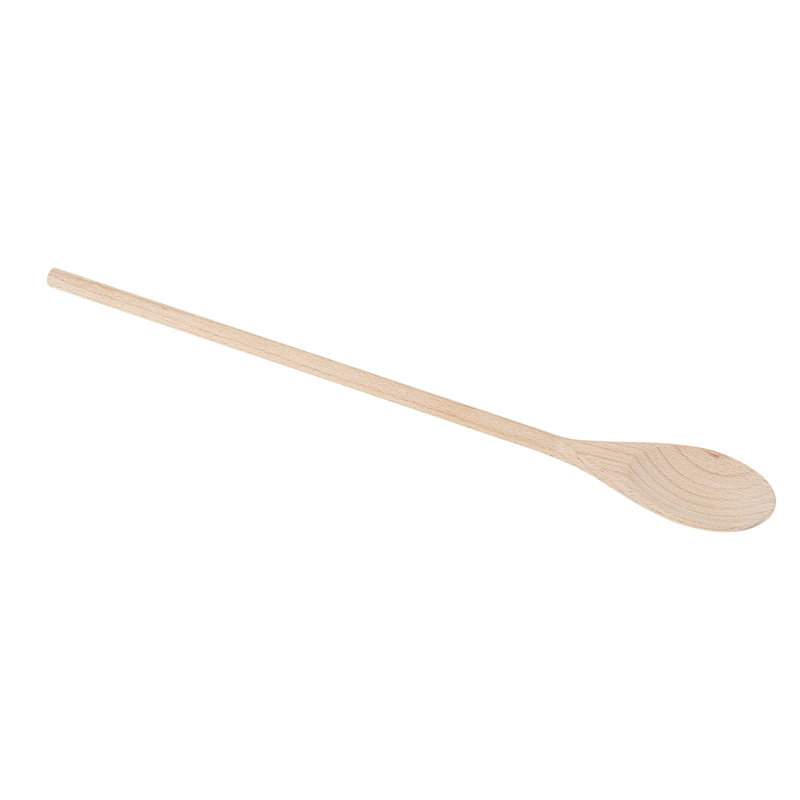 Ensemble de 1 cuillère en bois de hêtre en bois de hêtre de 17,9 po pour cuisine, chaud et froid, 17.9"