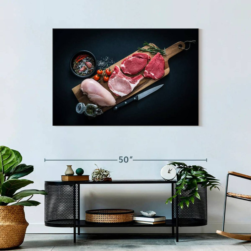 Yarlin Butcher's Meat Selection, 30" H x 45" W
