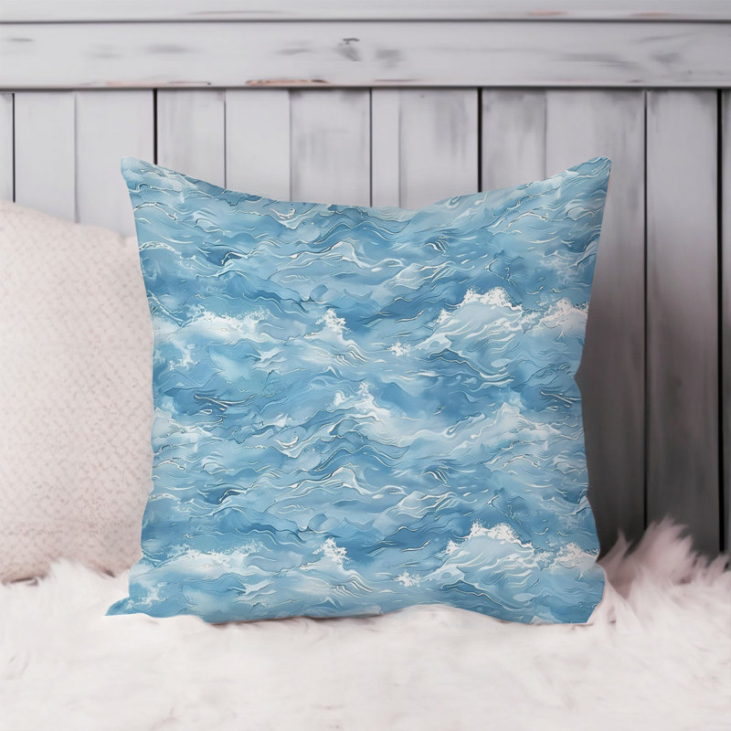 Beach and Coastal Ocean Waves III Nautical, 18" H x 18" W