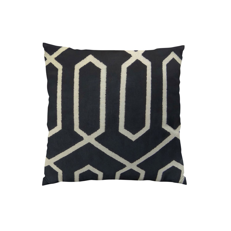Coussin décoratif en treillis Bengal, H 20 po x l 20 po