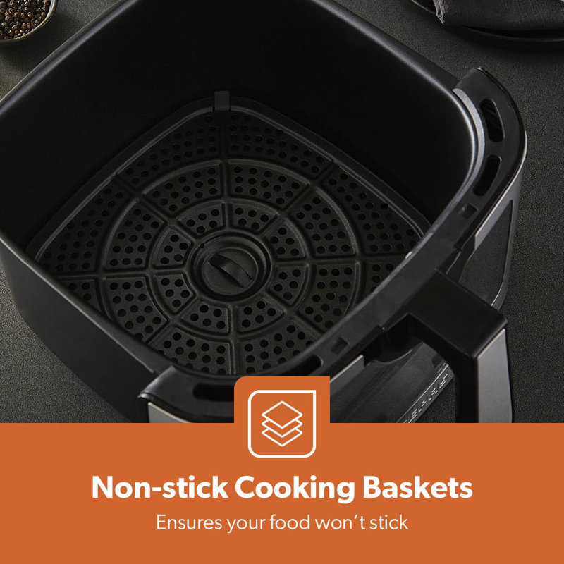 GEEPAS Vortex 9.2L Digital Air Fryer Family-Sized 9-in-1 LED Touchscreen Temp(50-200°C) 1800W