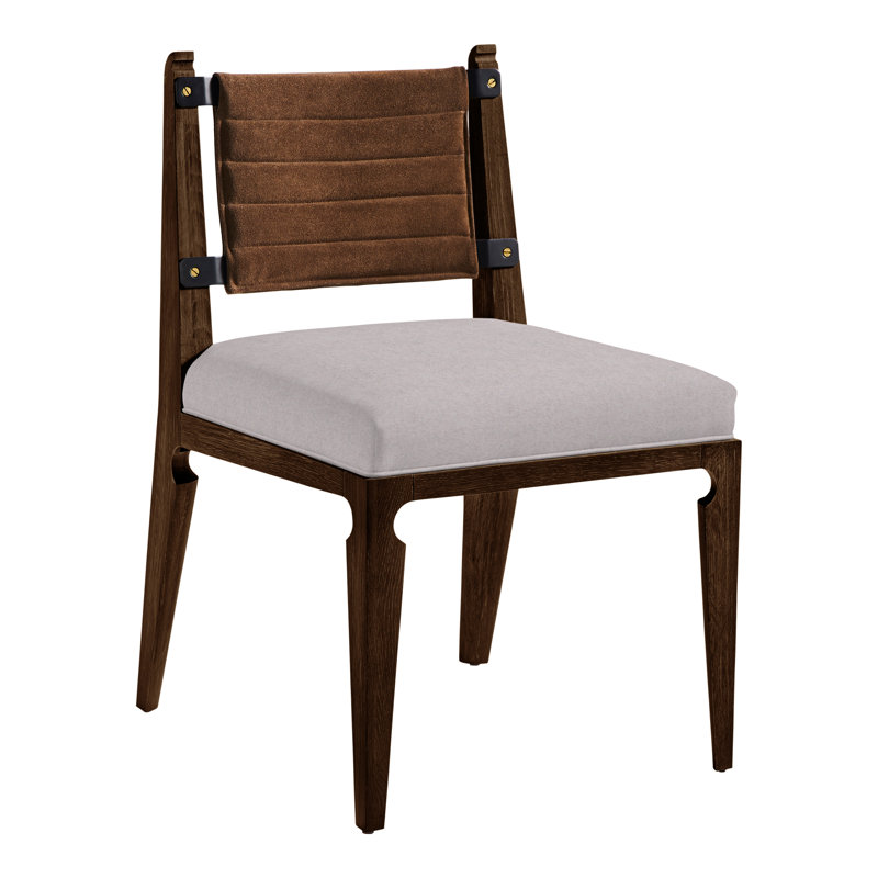 Thom Filicia Home Gifford Side Chair, Casa Blanca, Nadia Linen