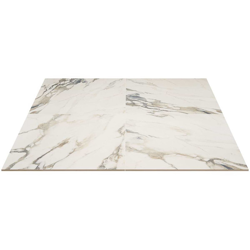 Dreamstone 24X24 Matte Porcelain Tile, Calacatta Rustico Matte