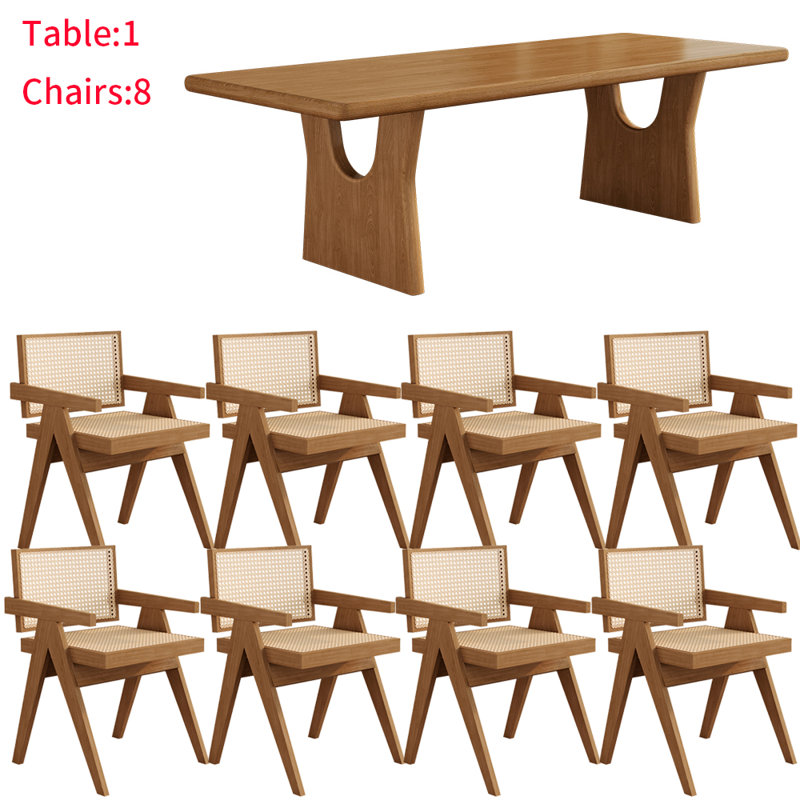 Ensemble de table de salle à manger Nordic Simple, H 29,5 po x L 70,8 po x l 31,4 po