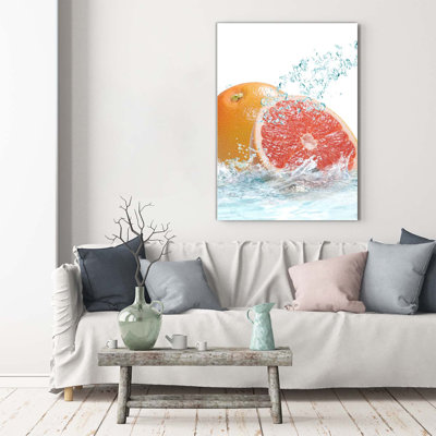 Grapefruit - Wrapped Canvas Print