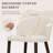 Upholstered Solid Wood Small Dining Chairs - Ergonomic Curve & Plush Padding for Multiple Spaces-1212921555