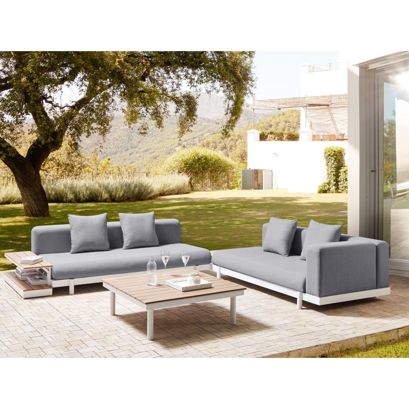 Nhya 5 - Person Garden Lounge Set with Cushions, Grey