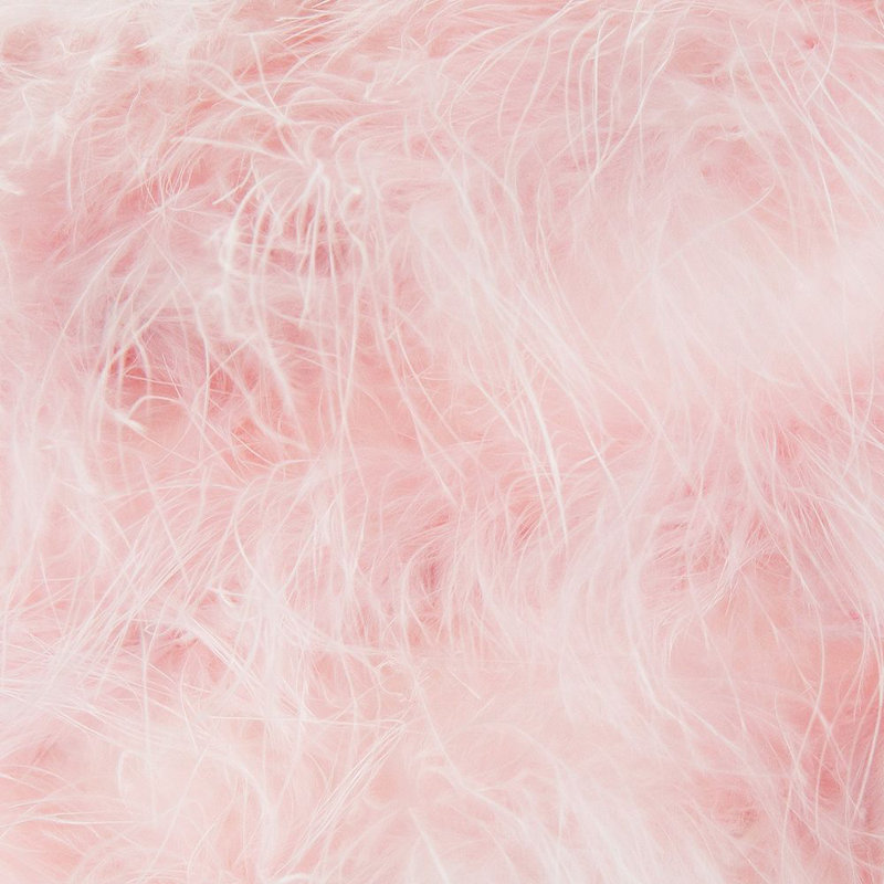 Modern and Distinctive Small Real Feather Decorated Pendant Light Shade, Pink