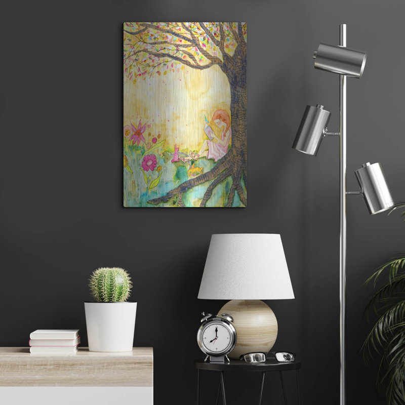 Art mural en métal «Book Nook» par Wyanne, H 24 po x l 16 po