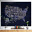 « united states rétro map », impression-34271251-34271252