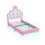 3' Single Upholstered Princess Bed with LED Light-1537799810
