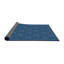 Tapis bleu tissé à la machine-1783069374