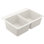Host 33-Inch Wide x 9.5-Inch Deep Dual Mount Granite Double Bowl Kitchen Sink