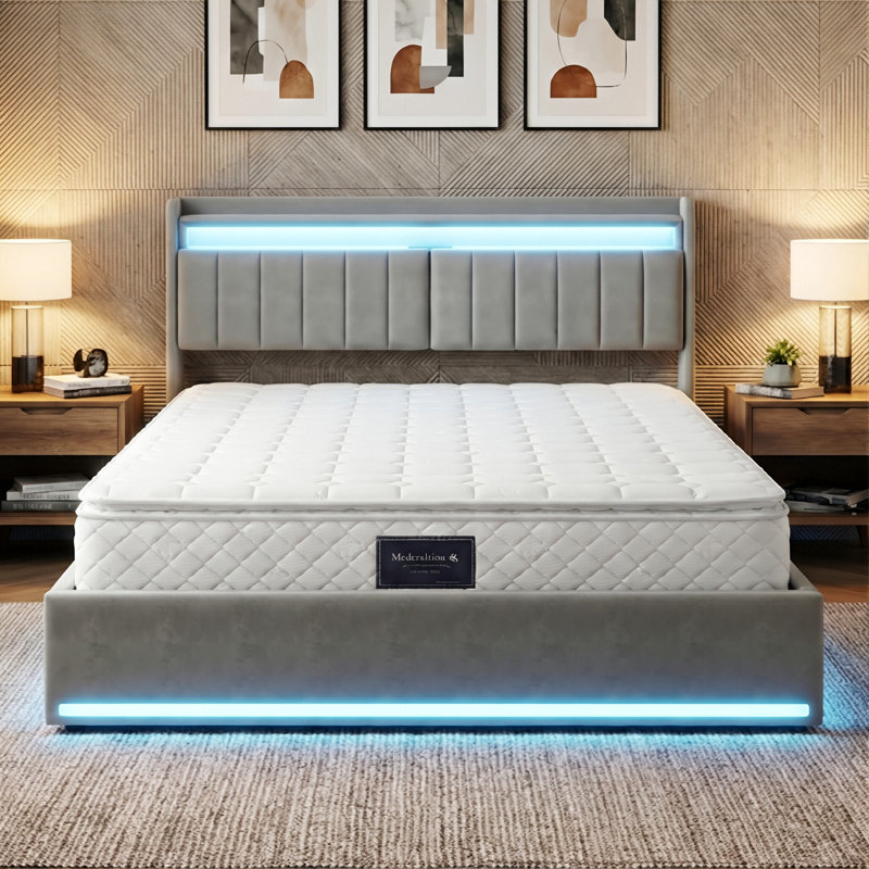 25CM Deep Pocket Sprung Hybrid Mattress, 7-Zone Orthopaedic Support With Breathable Cover (H3 Firmness), 90/140/160 X 200 CM
