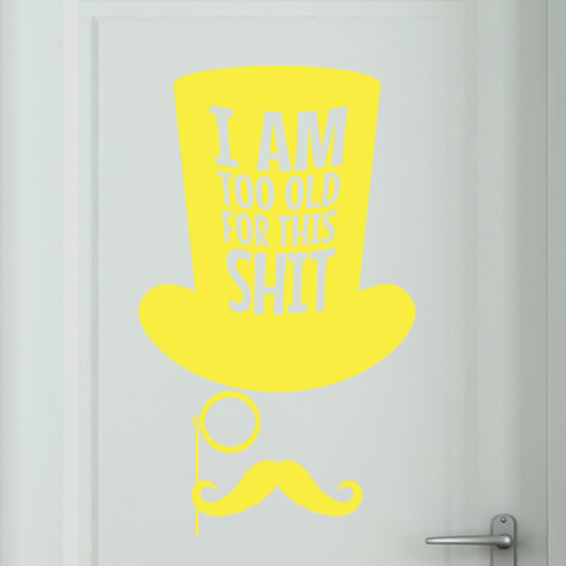 Wall Decal, Bright Yellow