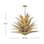 Lustre géométrique unique à 12 lumières Agave
