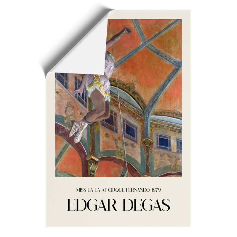Circus Performer Miss La La Print by Edgar Degas - Frameless Print, 30cm H x 21cm W x 0.1cm D