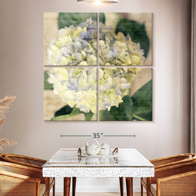Harnek Hydrangeas II, 50'' H x 50'' W