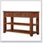 Console en bois de pin massif 48 po, table d'appoint moderne avec 3 tiroirs de rangement et 2 tablettes. Facile à assembler-619997116-619997118