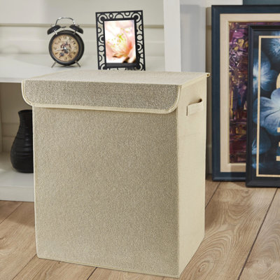 Boîte de rangement en feutre 100% terrycloth 67L avec supports