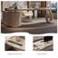 Bureau italien en pierre frittée de luxe italien | Plateau elliptique | Conception créative des pieds-15604708