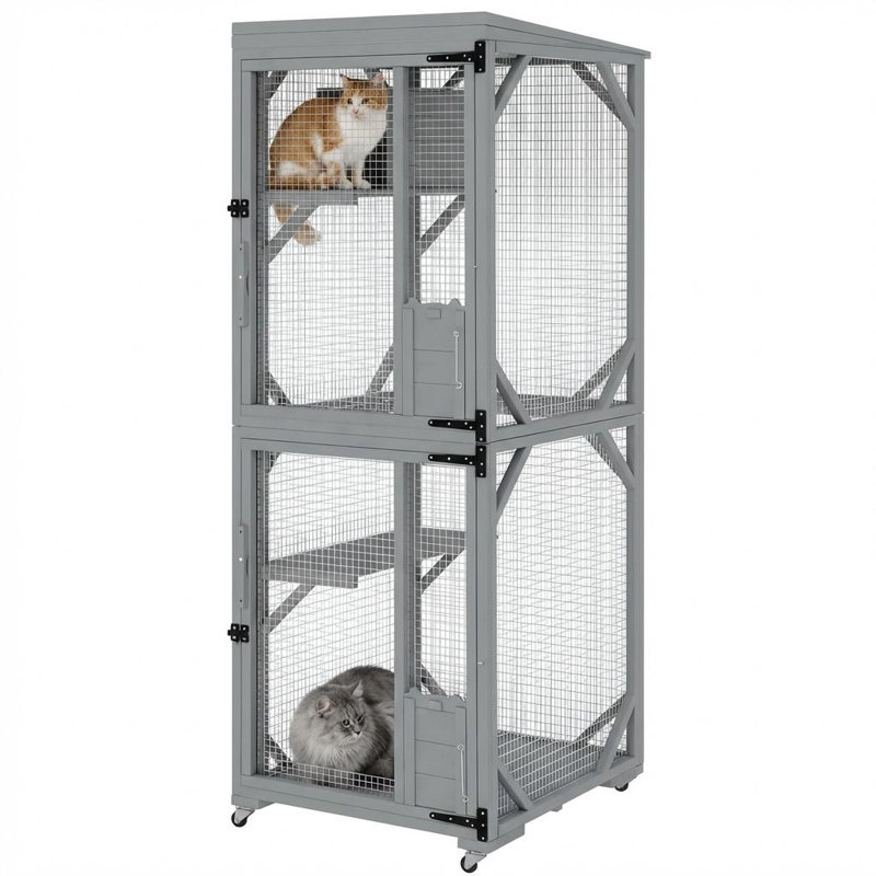 Cat Playpen, Grey