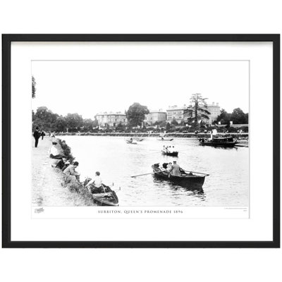 Surbiton, Queen's Promenade 1896 by Francis Frith - Single Picture Frame Print