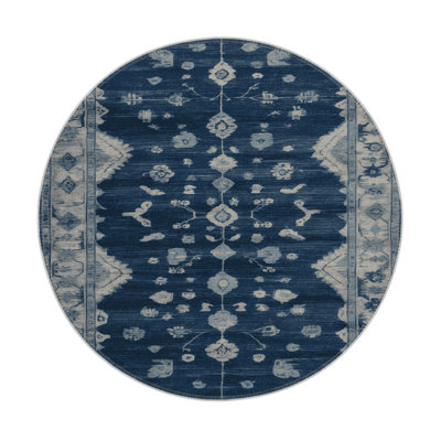 Overdyed Grey Indoor and Outdoor Area Rug