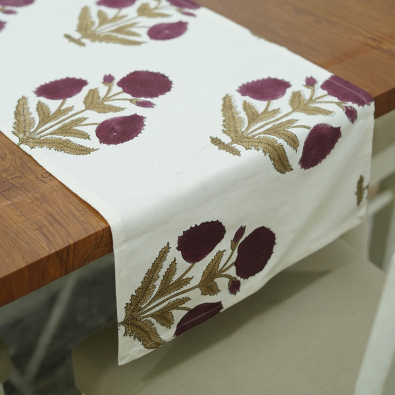 Chemin de table Red Barrel Studio® 16X70, Rectangle 9 po