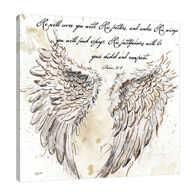 On Angel's Wings II by Tre Sorelle Studios - Wrapped Canvas Graphic Art Print, 30.48cm H x 30.48cm W