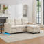 3 Seater Fabric Sofa & Chaise-2043009824