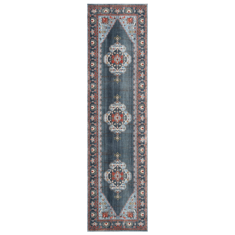 Hadenson Vintage Persian Performance Southwestern Rug, Runner 2'2" x 12'