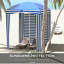 Cabana d'extérieur à volants avec murs Outsunny