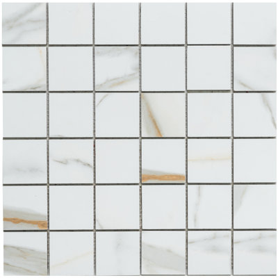 Chronos 2" x 2" Matte Porcelain Grid Mosaic Floor and Wall Tile