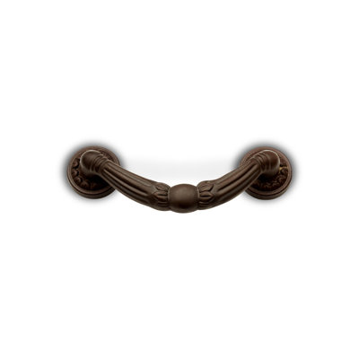 Ornate 3" Drop Pull with Petal Bases CP Series