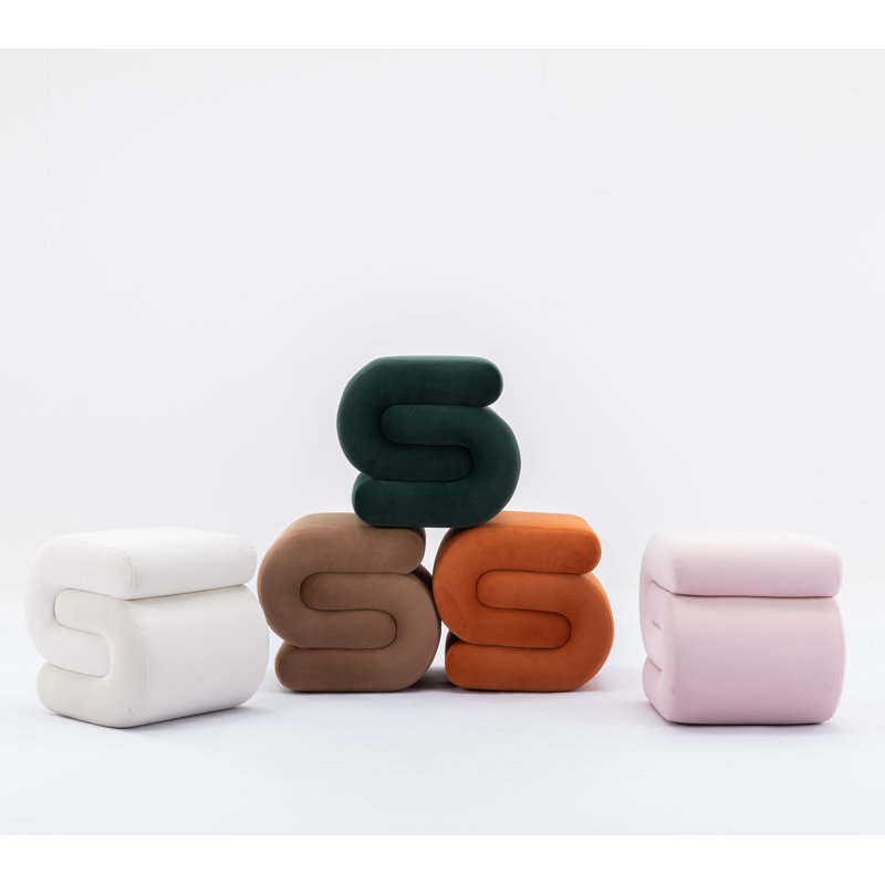 Tabouret de maquillage en S en forme de S