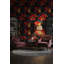 Papier peint floral abstrait mural