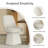 Swivel Fabric Upholstered Dining Chair-1757222451