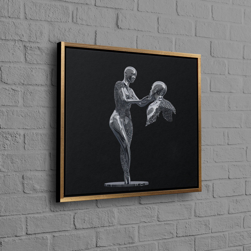 Art mural tendu sur toile de coton évoquant un style abstrait moderne pour une décoration intérieure contemporaine